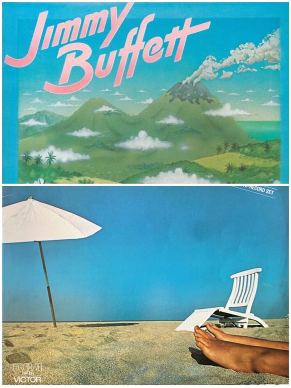 Lot Of 2 Jimmy Buffett Vinyl Albums